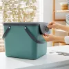 Pojemnik na odpady rotho Albula 40 L prostokątny plastikowy, zielony, 40 L, 400×358×340 mm