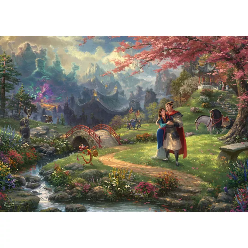 Thomas Kinkade Studios: Disney - Mulan, Puzzle 1000 elementów