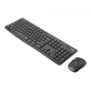 Logitech MK295 Silent - zestaw klawiatura i mysz - bezprzewodowy - 2,4 GHz - grafitowy - układ węgierski