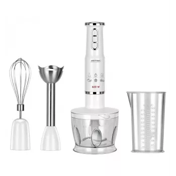 Blender ręczny MPM MBL 43 biały 600W z przystawkami