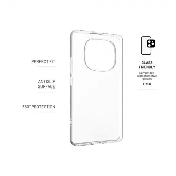 Etui ochronne FIXED przezroczyste dla Xiaomi Redmi Note 14 Pro 4G, obudowa TPU