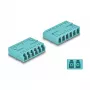DeLOCK Optical Fiber Coupler HD LC Hexaplex female to LC Hexaplex female aqua