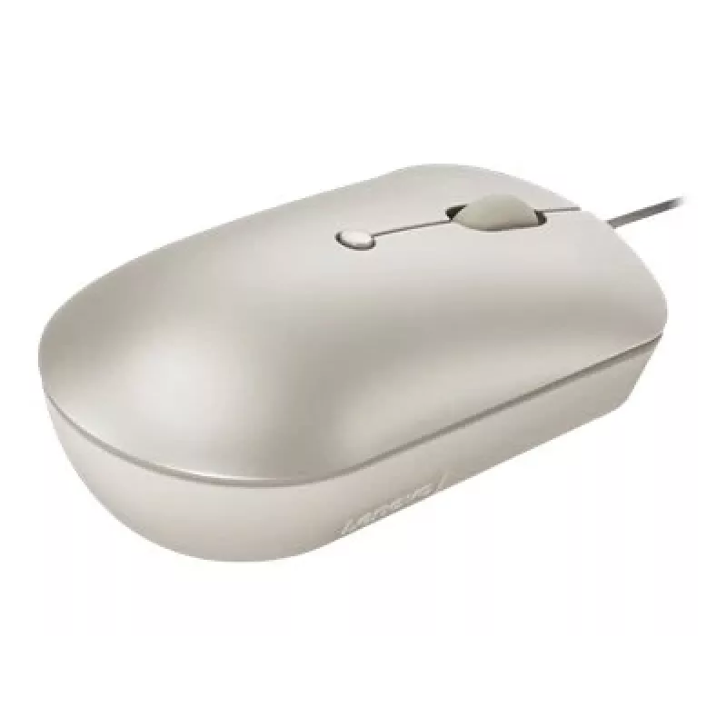 Przewodowa mysz biurowa Lenovo 540 Ambi Unibody USB Type-C Optyczna 2400 DPI Piaskowa