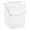 Plastikowy pojemnik na detergenty Rotho Basic 9 L model 1770101100RP, biały, pokrywka, otwór do zawieszania