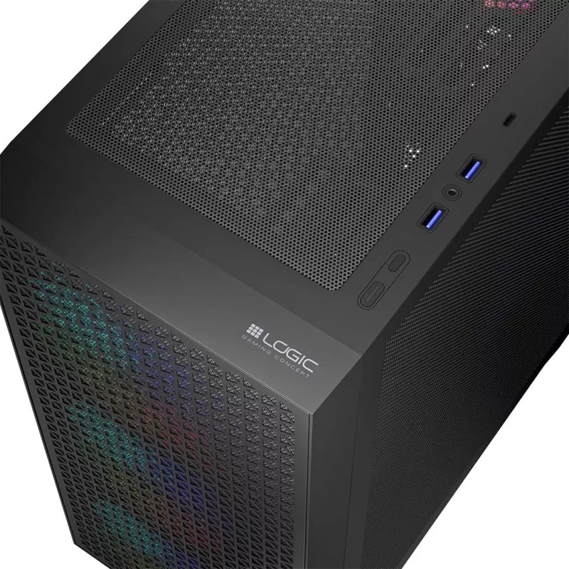 Obudowa PC Logic DART PRO ARGB MIDI USB-C Czarna