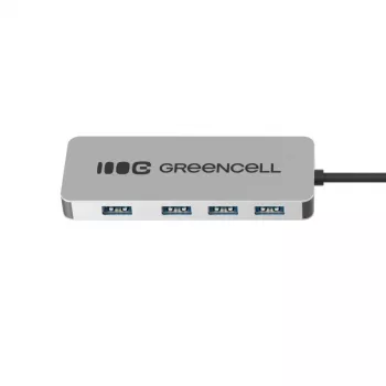 Hub USB zielony Cell HUB-GC-C4A — 4-portowy hub USB-C 3.0