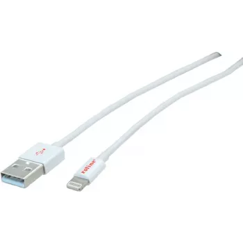 Kabel ROLINE - Lightning - Wtyk Lightning (M) na wtyk USB (M) - 15 cm - Ekranowany - Biały - Formowany - do Apple iPad/iPhone/iPod (Lightning) (11.02.8326)
