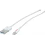 Kabel ROLINE - Lightning - Wtyk Lightning (M) na wtyk USB (M) - 15 cm - Ekranowany - Biały - Formowany - do Apple iPad/iPhone/iPod (Lightning) (11.02.8326)