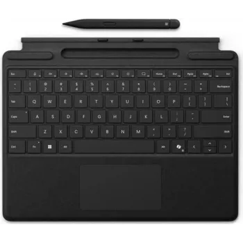 Pokrowiec na klawiaturę Microsoft Surface Pro 10 z przyciskiem CoPilot i obsługą pióra cienki Pen 2 — Czarny