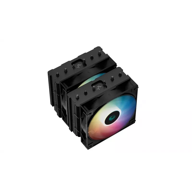 Chłodnica powietrza do procesora DeepCool AG620 BK ARGB 12 cm Czarny, Biały 1 szt.