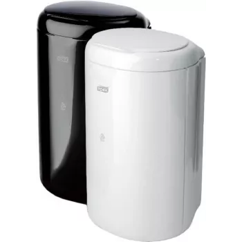 Kosz na odpady Tork B3 5 L, 360×167×200 mm, czarny — kompaktowy kosz sanitarny