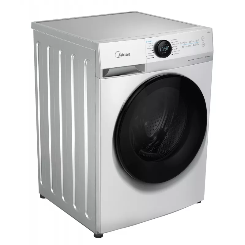Pralka Midea MF200W80WB/W-HR, ładowanie od przodu, 8 kg, 1400 obr./min, LCD, para, szerokość 60 cm