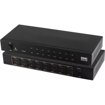 Rozdzielacz HDMI ShiverPeaks 05-03016 — 1× wejście na 16× wyjść, obsługa 4K2K