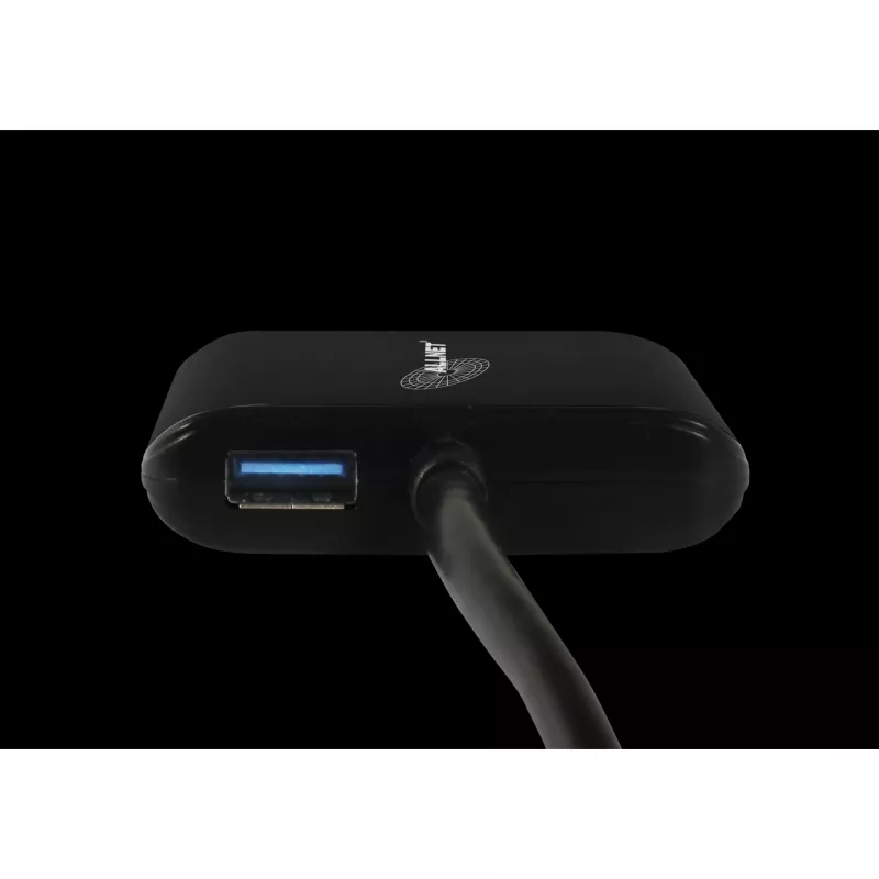 Adapter sieciowy USB 3.0 ALLNET ALL-NC-2G-102-USB-A z 2x Gigabit Ethernet i 1x hubem USB
