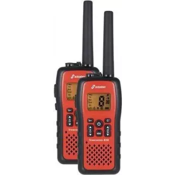 Radiotelefon ręczny PMR Stabo Freecomm 850 (Model 20850) — do użytku na zewnątrz, 2 szt.