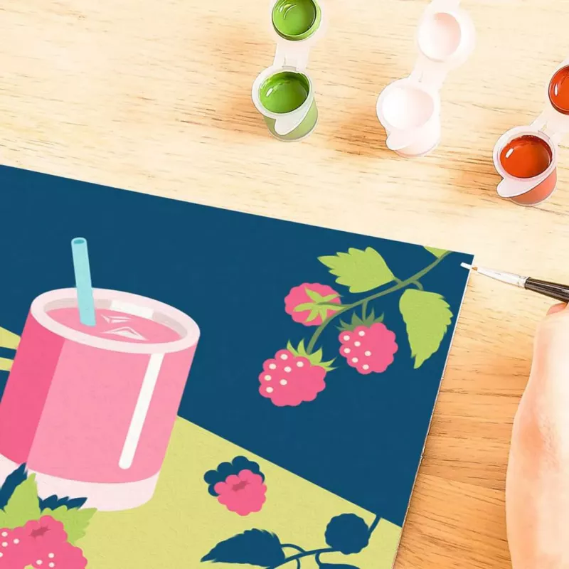 Zestaw do malowania Ravensburger CreArt — Mocktail Raspberry (25562) zestaw artystyczny