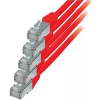 Kabel sieciowy S/CONN Kat. 6 Czerwony 1 m