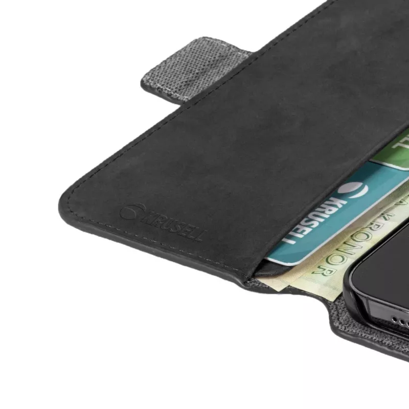 Etui portfelowe Krusell 62396 do iPhone 13 Pro Max 17 cm czarne