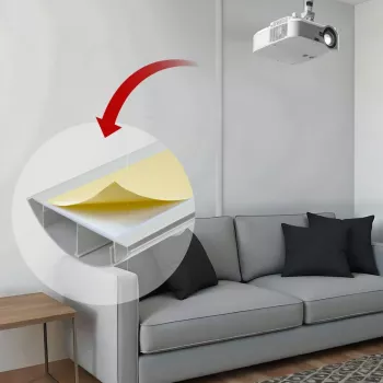 Aluminiowa listwa maskująca kable MACLEAN MC-814 S, srebrna — natynkowa osłona na kable