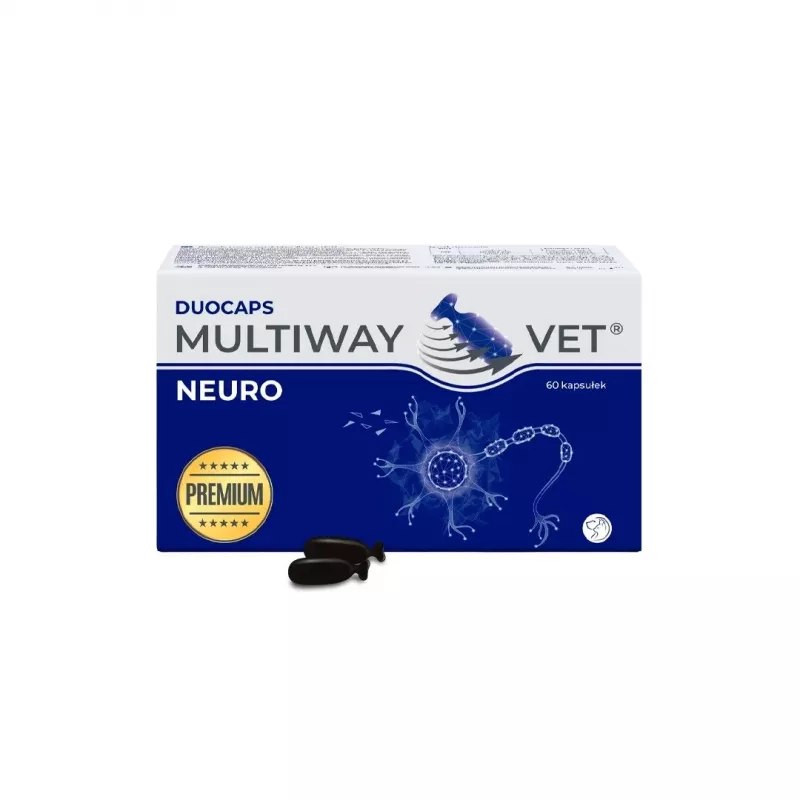 Kapsułki z suplementem diety JM Sante Multiway Neuro dla psów i kotów, 60 szt., 150 g, zmniejszają napięcie nerwowe