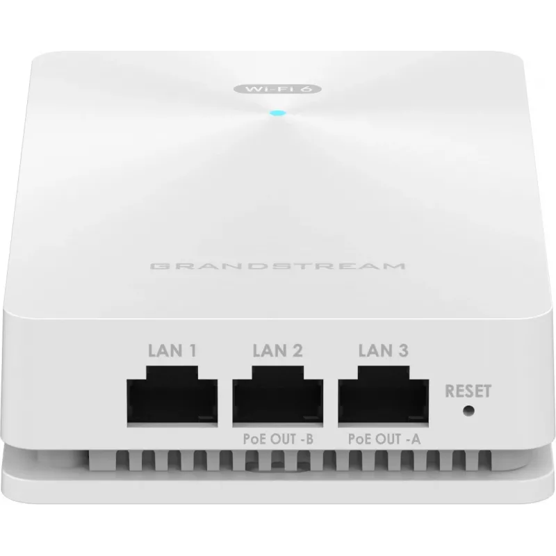 Punkt dostępu bezprzewodowego Grandstream GWN7661E — dwuzakresowy 2.4/5 GHz, 1201 Mbps, PoE, 3x RJ-45, biały