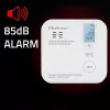 Czujnik tlenku węgla QOLTEC 52577 — alarm zasilany bateriami, poziom dźwięku 85 dB