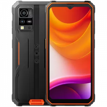 Blackview Rugged BV4800SE LTE 6.56 inch HD+IPS 720x1612 90Hz 4GB+64GB UMS9320E Octa-Core 1.8GHz Aparat przedni 8MP Tylny 16MP+2MP NFC 5100mAh BEZ ŁADOWARKI Android 15 Pomarańczowy