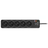 Tracer PowerGuard PRO Czarny 5 gniazd AC 1,6 m 3680 W