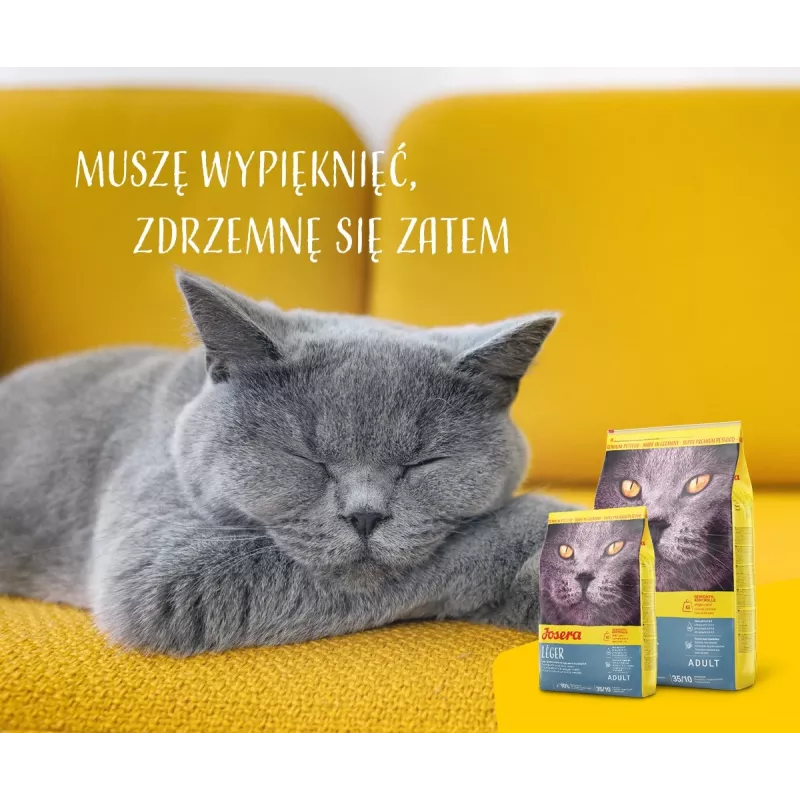 Sucha karma Josera LÉGER dla kotów 10 kg Dorosłe Drób