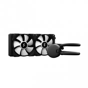 Chłodzenie cieczą All-in-One Fractal Design Lumen S24 v2 RGB — chłodnica 240 mm, wentylatory RGB 120 mm, czarny