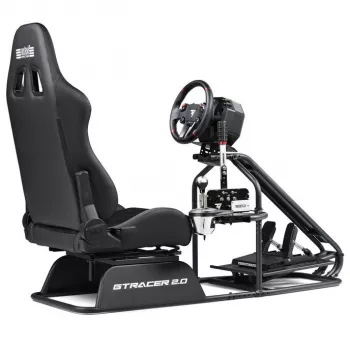 Kokpit symulatora wyścigowego Next Level Racing GTRacer 2.0 Czarny z regulowaną ramą fotela