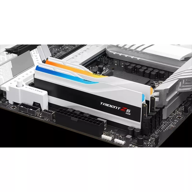 DIMM 64 GB DDR5-6000 (2x 32 GB) Dual-Kit, Arbeitsspeicher weiß, F5-6000J3040G32GX2-TZ5RW, Trident Z5 RGB, INTEL XMP