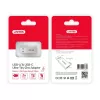 adapter złącza USB Type-A Unitek A1034NI, srebrny, USB 2.0/3.2 Gen1, do 5 Gbit/s, obudowa cynkowa, 36×16,7×5,7 mm