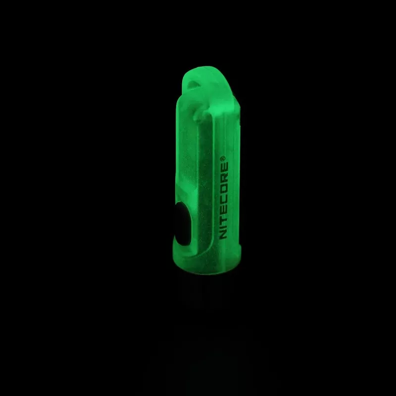 Latarka na klucze Nitecore TIKI GITD szara — ładowanie USB, 1 lm, 55 mm, 12 g, IP66