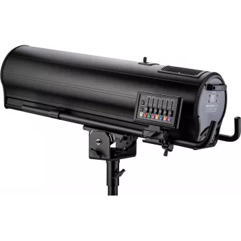 Reflektor EUROLITE LED SL-1000 MFZ DMX z flight casem — ruchoma głowica LED, sterowanie DMX, zoom zmotoryzowany