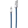ShiverPeaks BS14-50020 - 0,9 m - USB A - Micro-USB B - USB 2.0 - 480 Mbit/s - niebieski