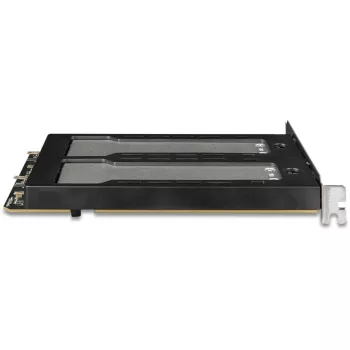 Mobilny stelaż na dyski RAIDSONIC ToughArmor MB842MP-B — 2 wyjmowane wnęki na M.2 NVMe, PCIe 4.0 x16