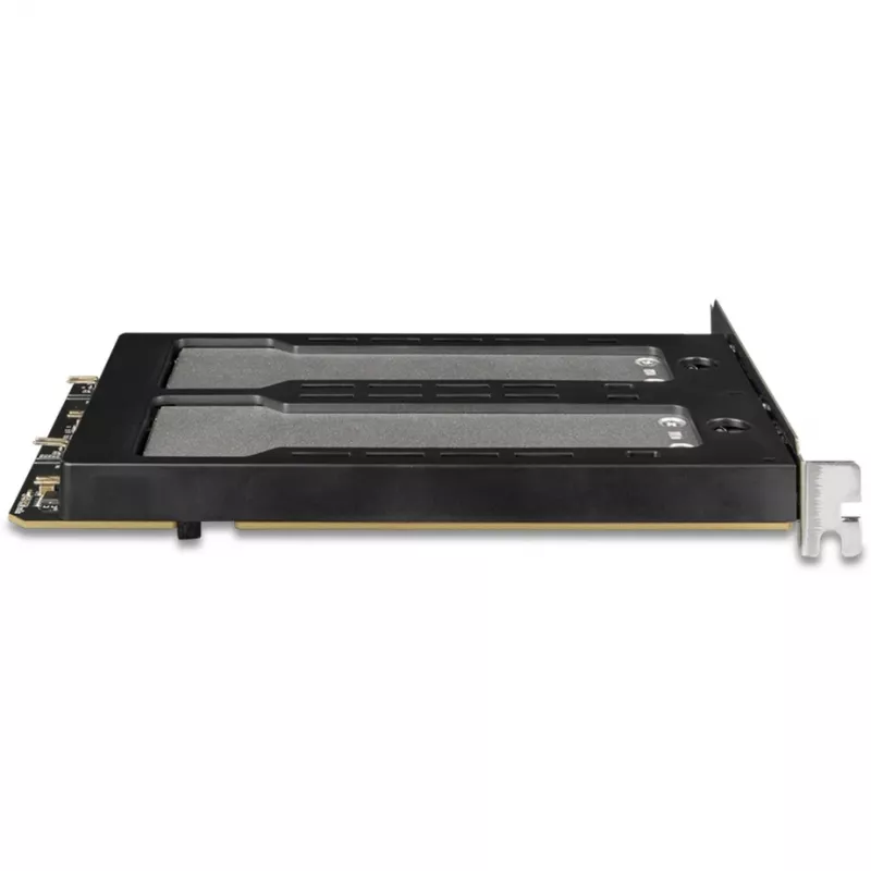 Mobilny stelaż na dyski RAIDSONIC ToughArmor MB842MP-B — 2 wyjmowane wnęki na M.2 NVMe, PCIe 4.0 x16