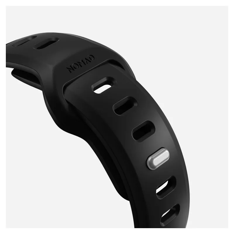 Pasek do zegarka Nomad Tempo Band Czarny Guma — szerokość 20 mm, pasuje na nadgarstki 155–193 mm