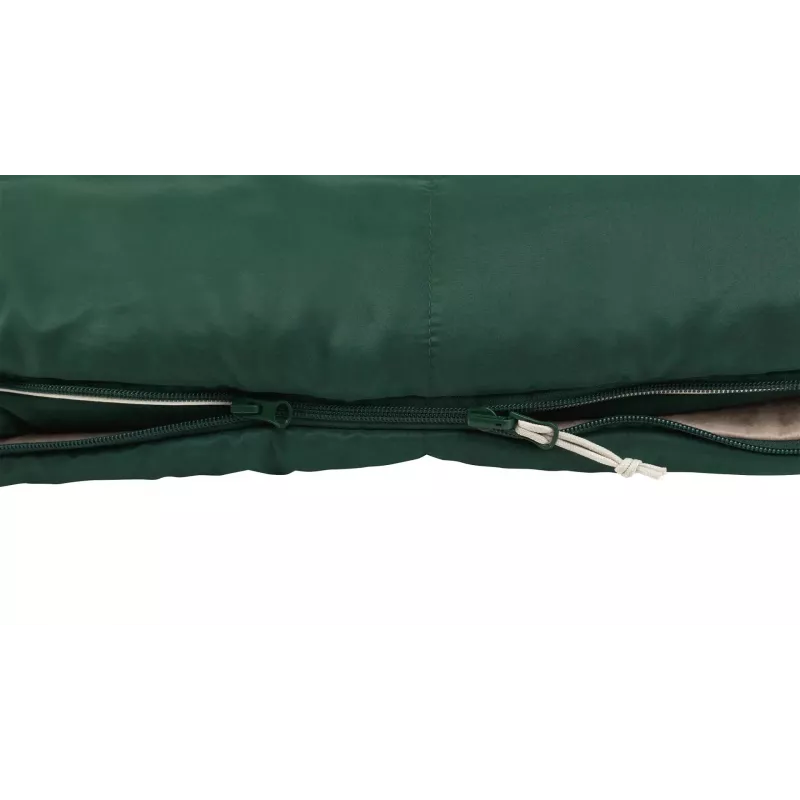 Śpiwór Outwell Contour Prime dla dorosłych prostokątny poliestrowy 850×2200 mm, maks. wzrost użytkownika 190 cm, zielony