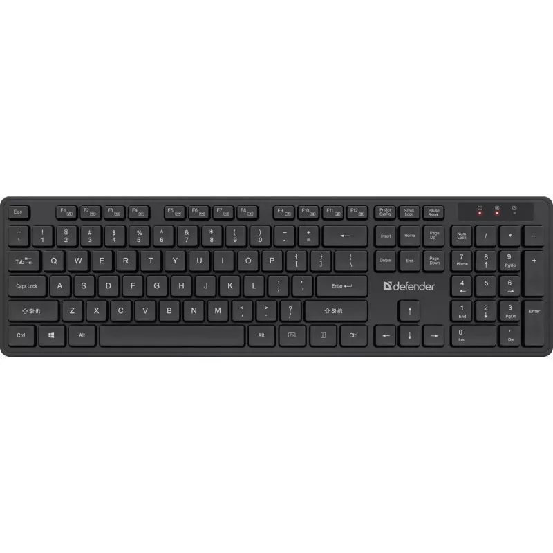 Bezprzewodowy zestaw klawiatura i mysz DEFENDER C-993 RF 45996 — połączenie RF, kompaktowy układ