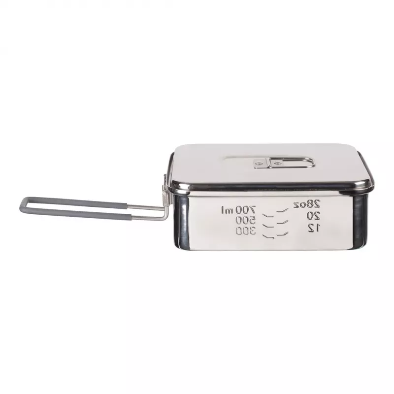 Garnek kempingowy ESBIT PT1200ST ze stali nierdzewnej 1,2 L, 554 g, srebrny