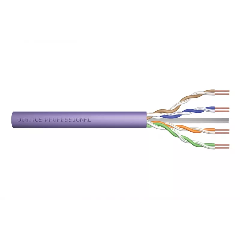 Kabel sieciowy Digitus Cat.6 U/UTP 305m fioletowy