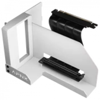 APNX Vertical GPU Mounting Kit GAZU-1045 Biały — pionowy uchwyt GPU do obudów PC, białe wykończenie