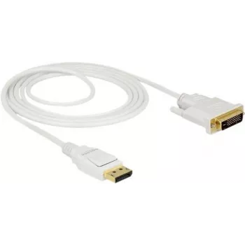 adapter kablowya wideo DeLOCK 83814 2m DisplayPort DVI Biały