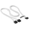 Seasonic 12VHPWR PCIe Adapter kabel - (Biały, 0,75 Meter)(SS2X8P-12VHPWR-600/Biały)