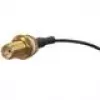 Kabel koncentryczny MikroTik ACSMAUFL SMA żeński prosty 1m czarny