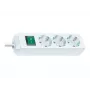 Brennenstuhl Eco-Line Steckdosenleiste mit Schalter [3-fach, weiß, 5m]