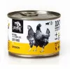 Karma mokra dla kota 3coty 01 Chicken 180 g — pełnoporcjowa dieta dla dorosłych kotów w puszce, białko 19%, tłuszcz 9%