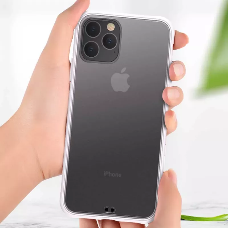 Ochronne etui na telefon Devia Soft Elegant antywstrząsowe do iPhone 11 Pro Max, białe, soft-touch, amortyzujące